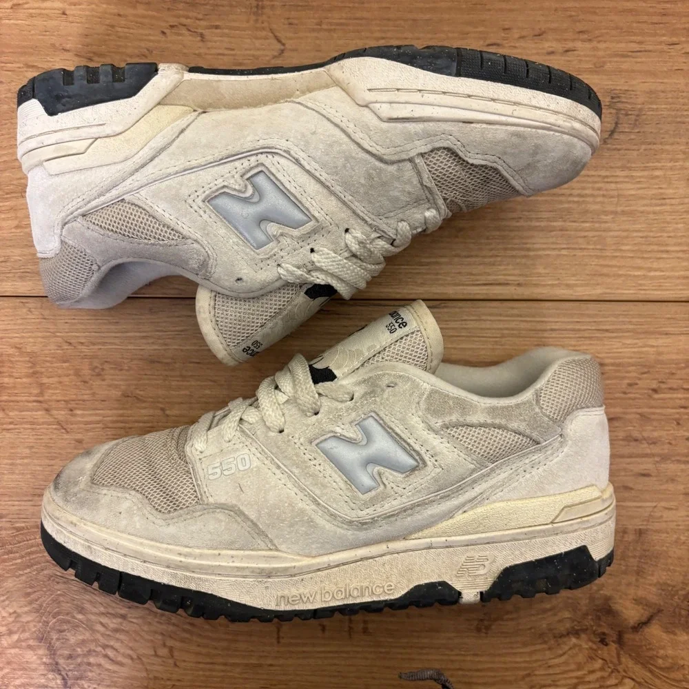 NEW BALANCE 550 Sneakers Womens Size 7.5 Light Grey Streetwear Comfort BBW550HD‎